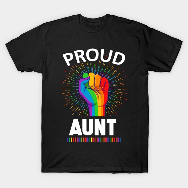 Proud Aunt Gay Lgbt T-Shirt by adrinalanmaji